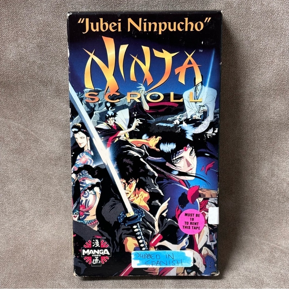 Ninja Scroll (VHS, 1995, Original Japanese Dubbed Spanish )